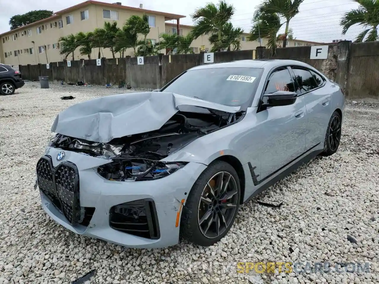 2 Photograph of a damaged car WBA13AW03NFL97391 BMW M440XI GRA 2022