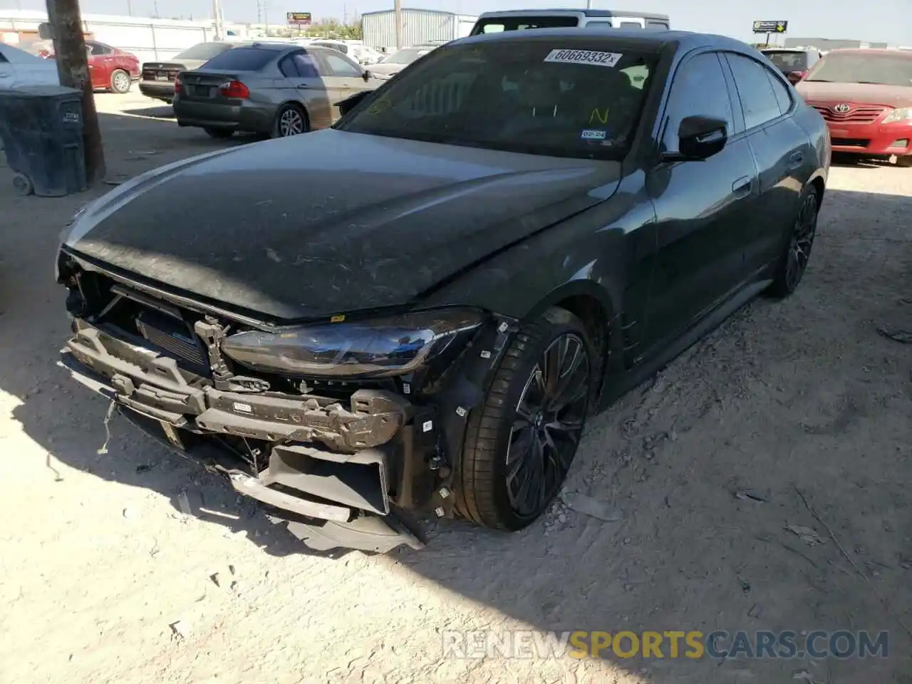 2 Photograph of a damaged car WBA13AW09NFM22570 BMW M440XI GRA 2022