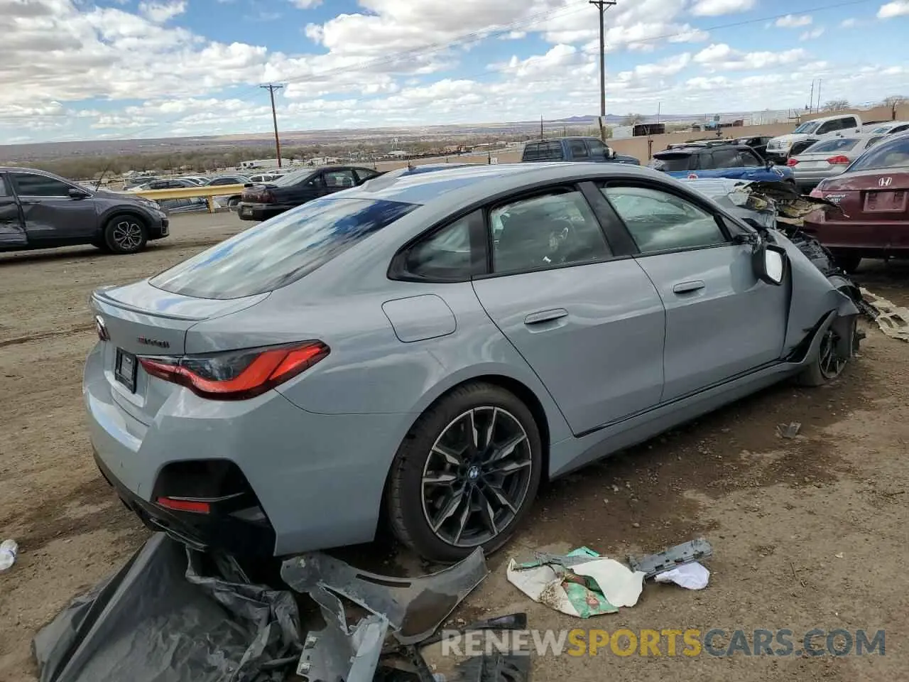 3 Photograph of a damaged car WBA13AW0XNFM27700 BMW M440XI GRA 2022