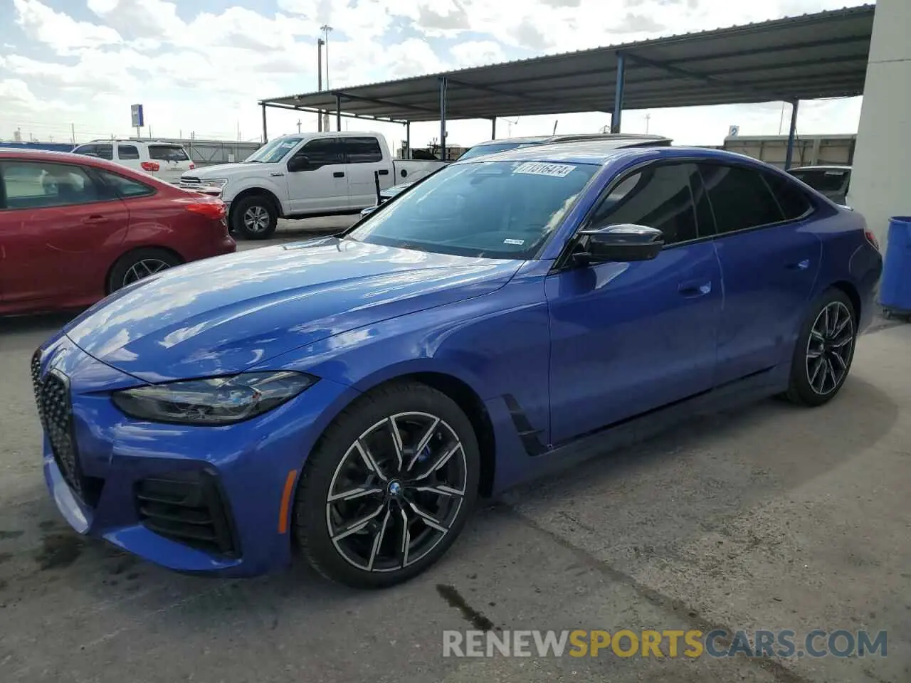 1 Photograph of a damaged car WBA13AW0XNFM50166 BMW M440XI GRA 2022