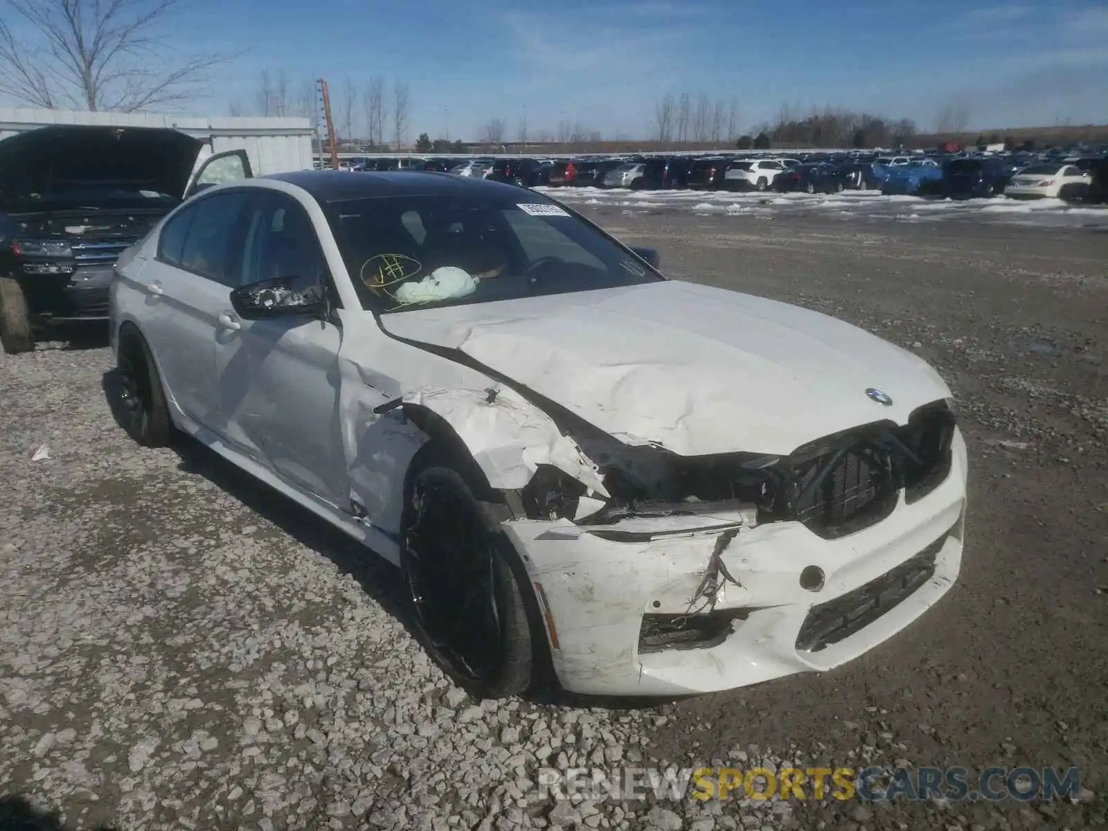 1 Photograph of a damaged car WBSJF0C56KB448382 BMW M5 2019