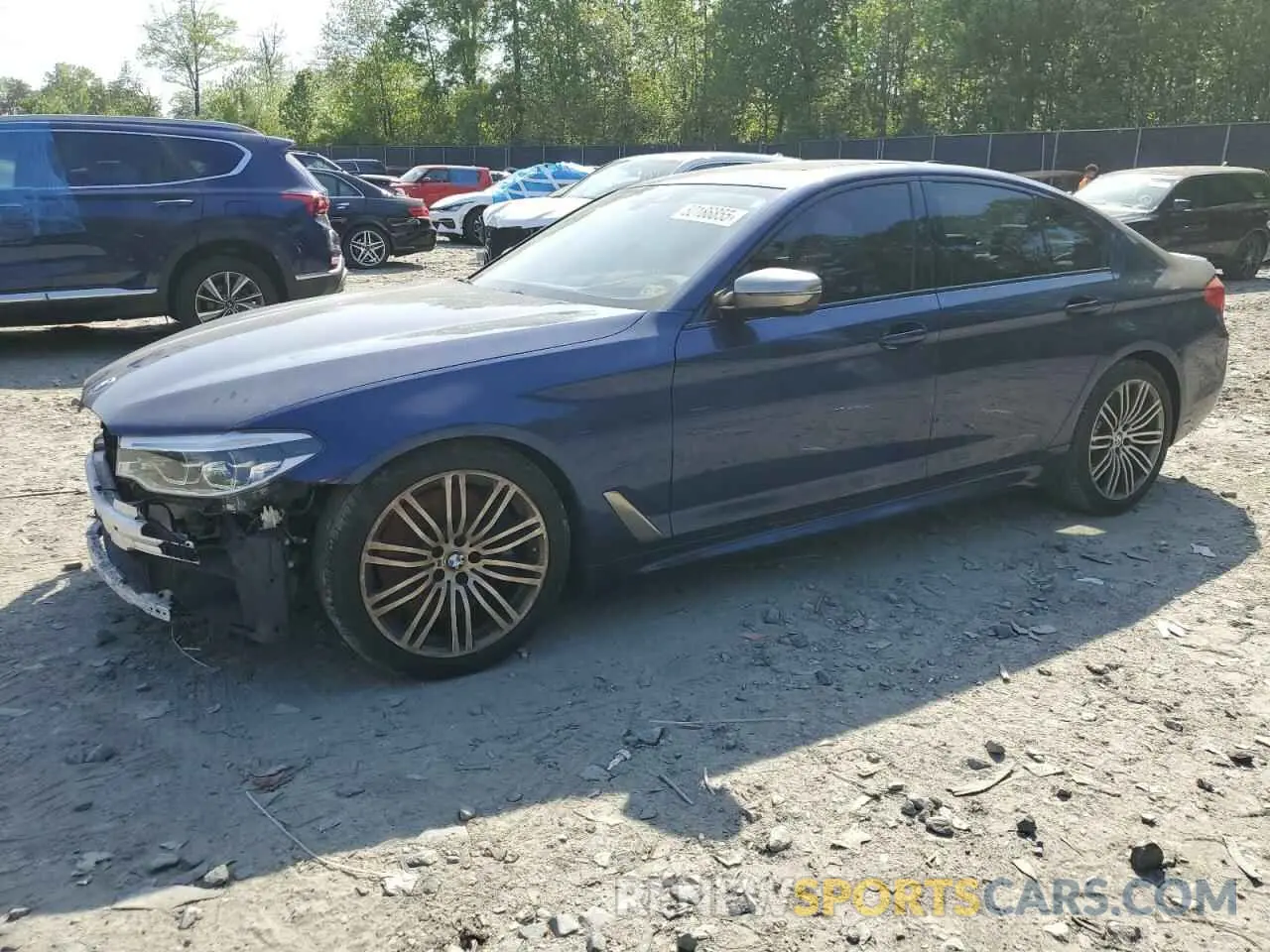 1 Photograph of a damaged car WBAJS7C00LBN96137 BMW M5 2020