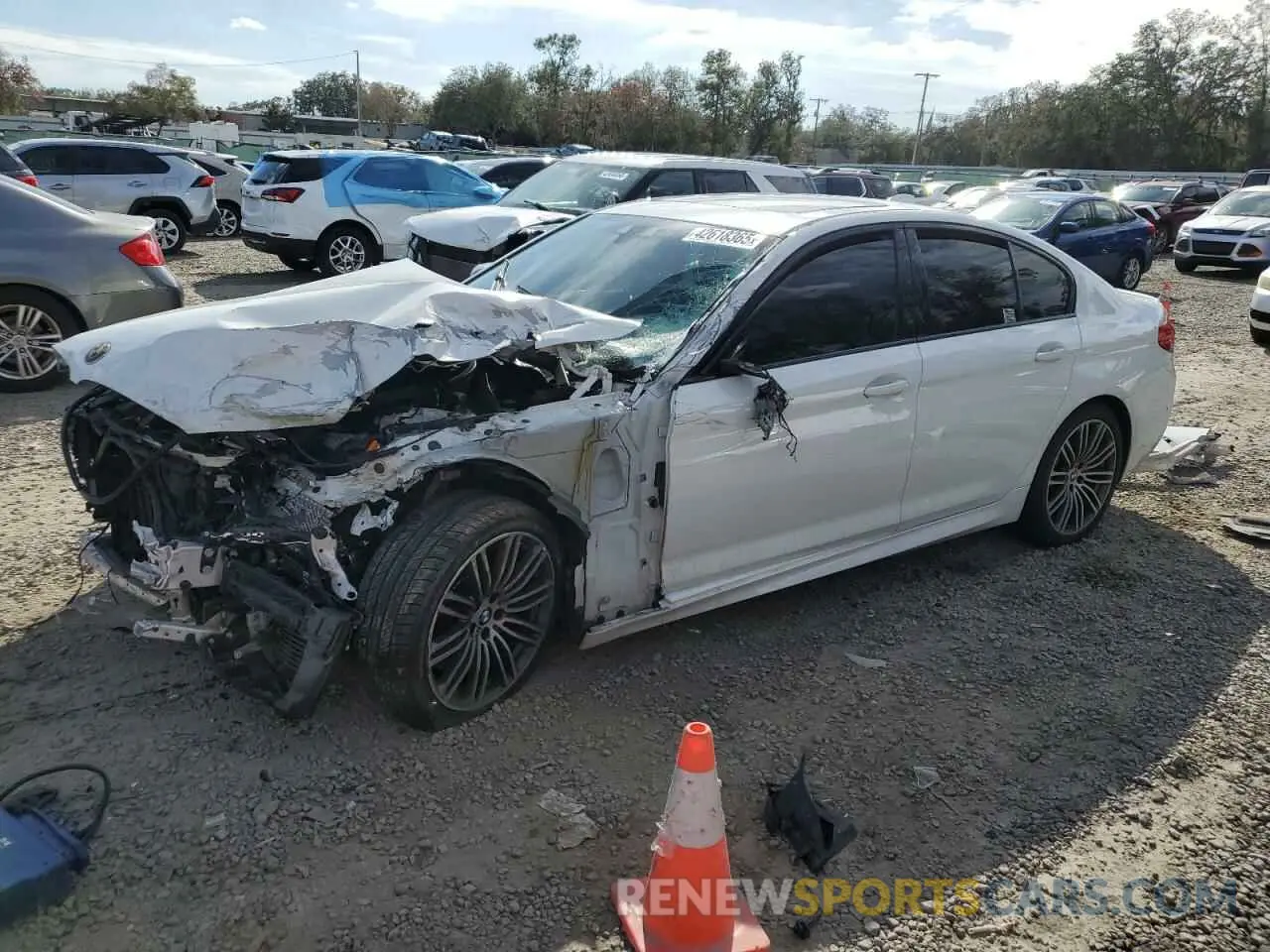 1 Photograph of a damaged car WBAJS7C06LCD07565 BMW M5 2020