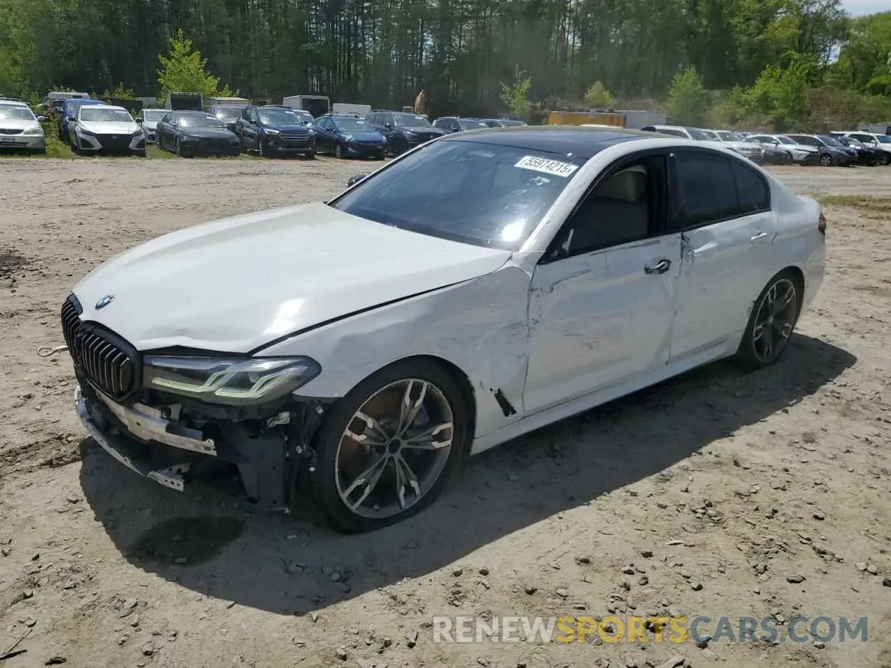 1 Photograph of a damaged car WBA13BK02MCF29815 BMW M5 2021