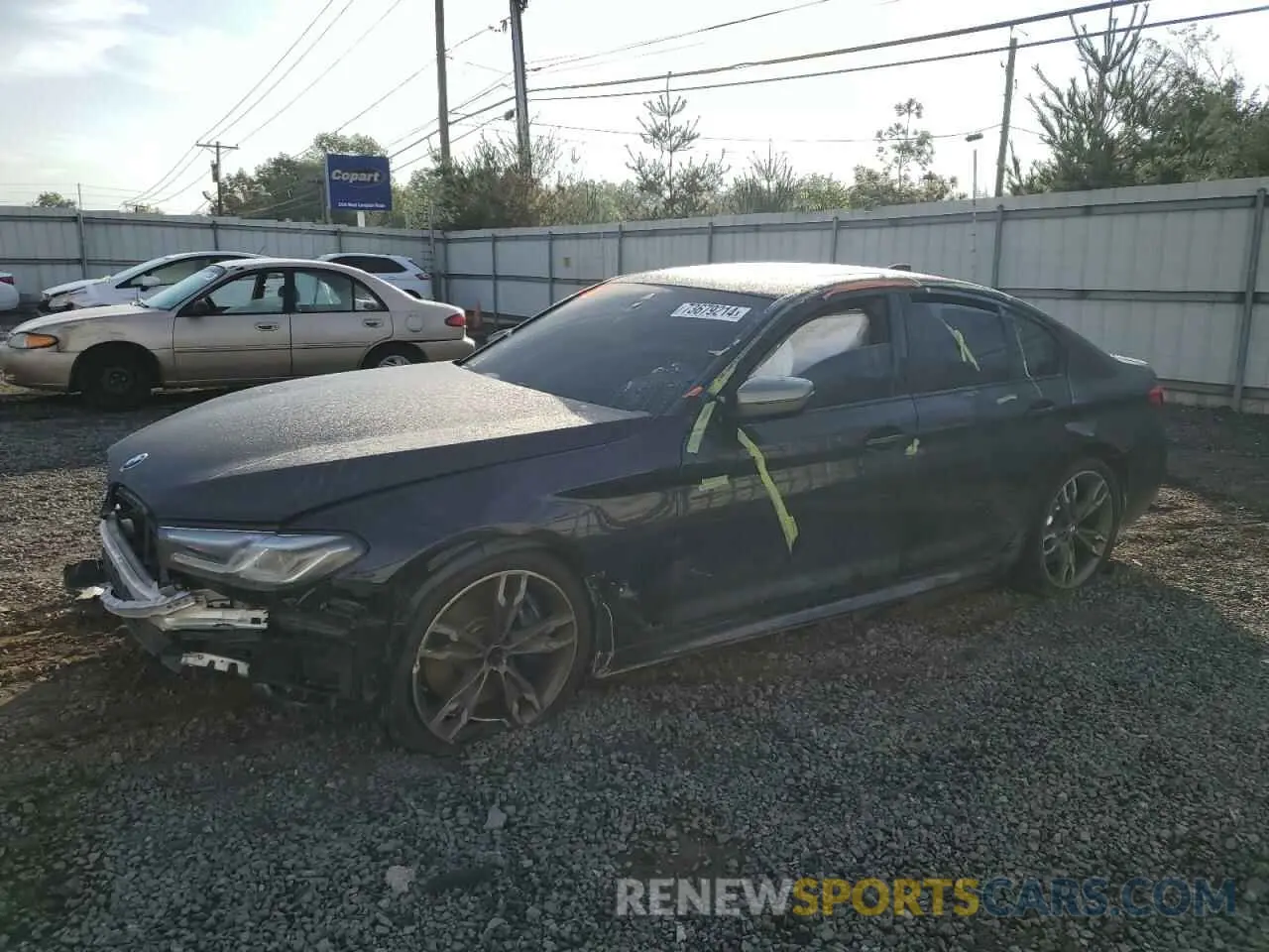 1 Photograph of a damaged car WBA13BK06MCF15237 BMW M5 2021