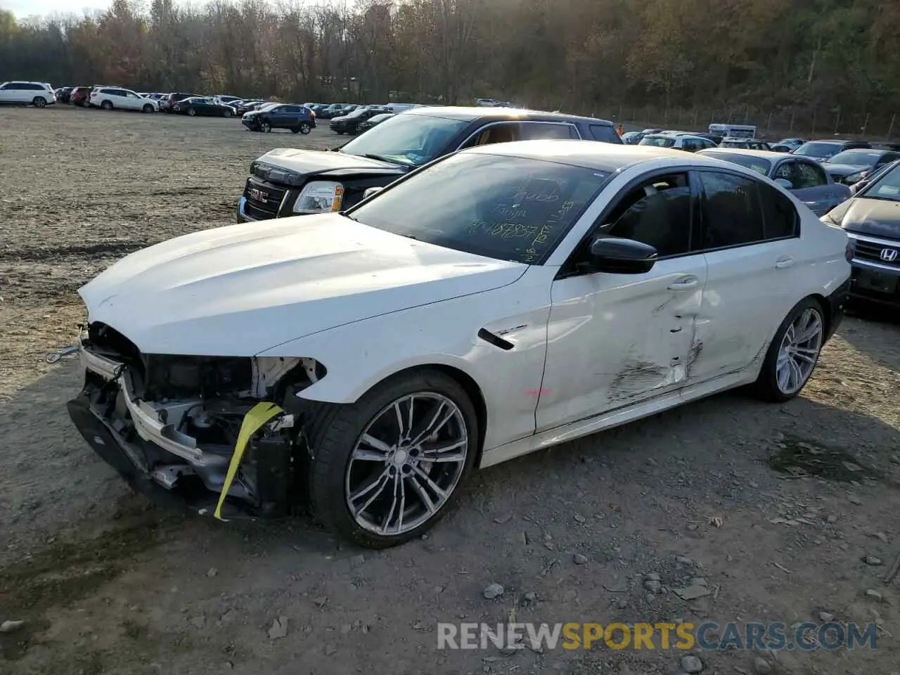 1 Photograph of a damaged car WBS83CH01MCF15654 BMW M5 2021