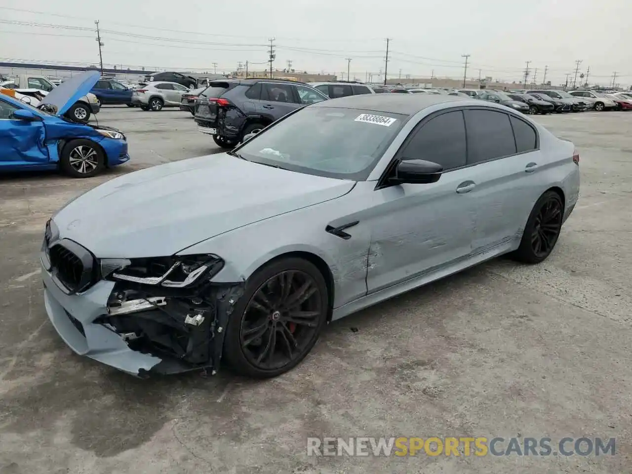 1 Photograph of a damaged car WBS83CH02NCK69650 BMW M5 2022