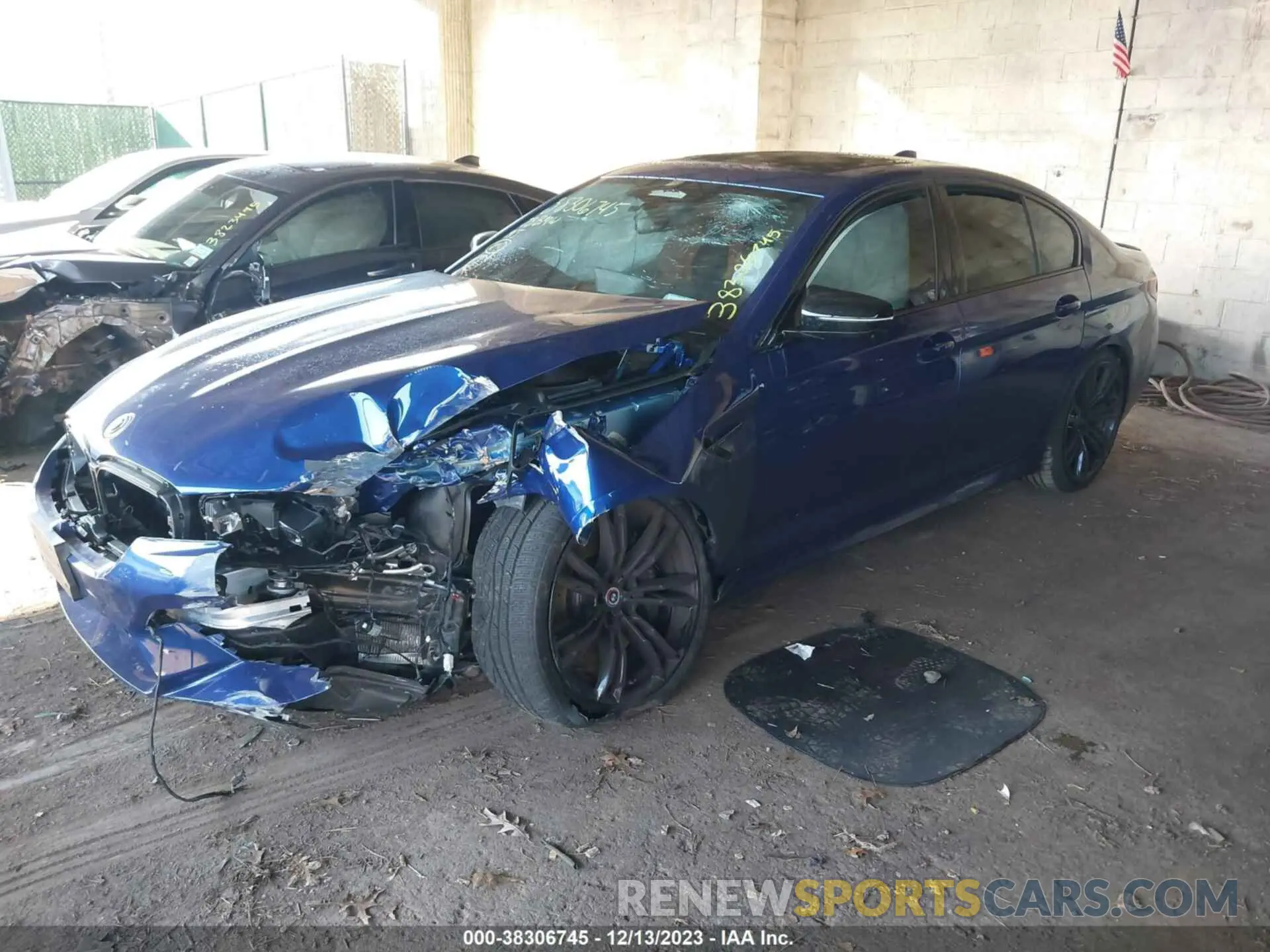 2 Photograph of a damaged car WBS83CH02PCL74241 BMW M5 2023