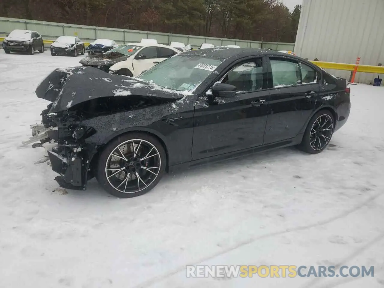 1 Photograph of a damaged car WBS83CH05PCL17144 BMW M5 2023