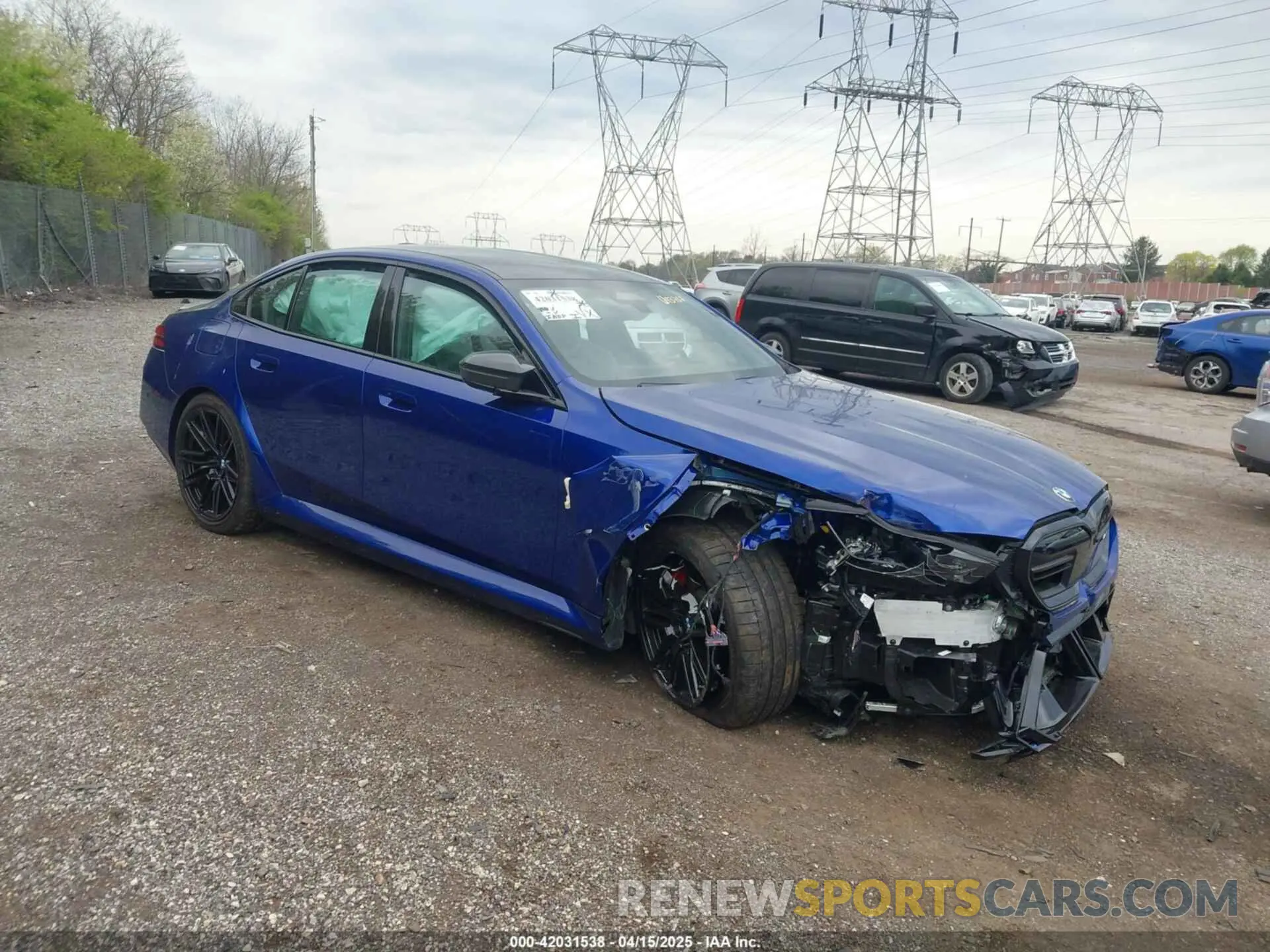1 Photograph of a damaged car WBS83FK06SCU43757 BMW M5 2025