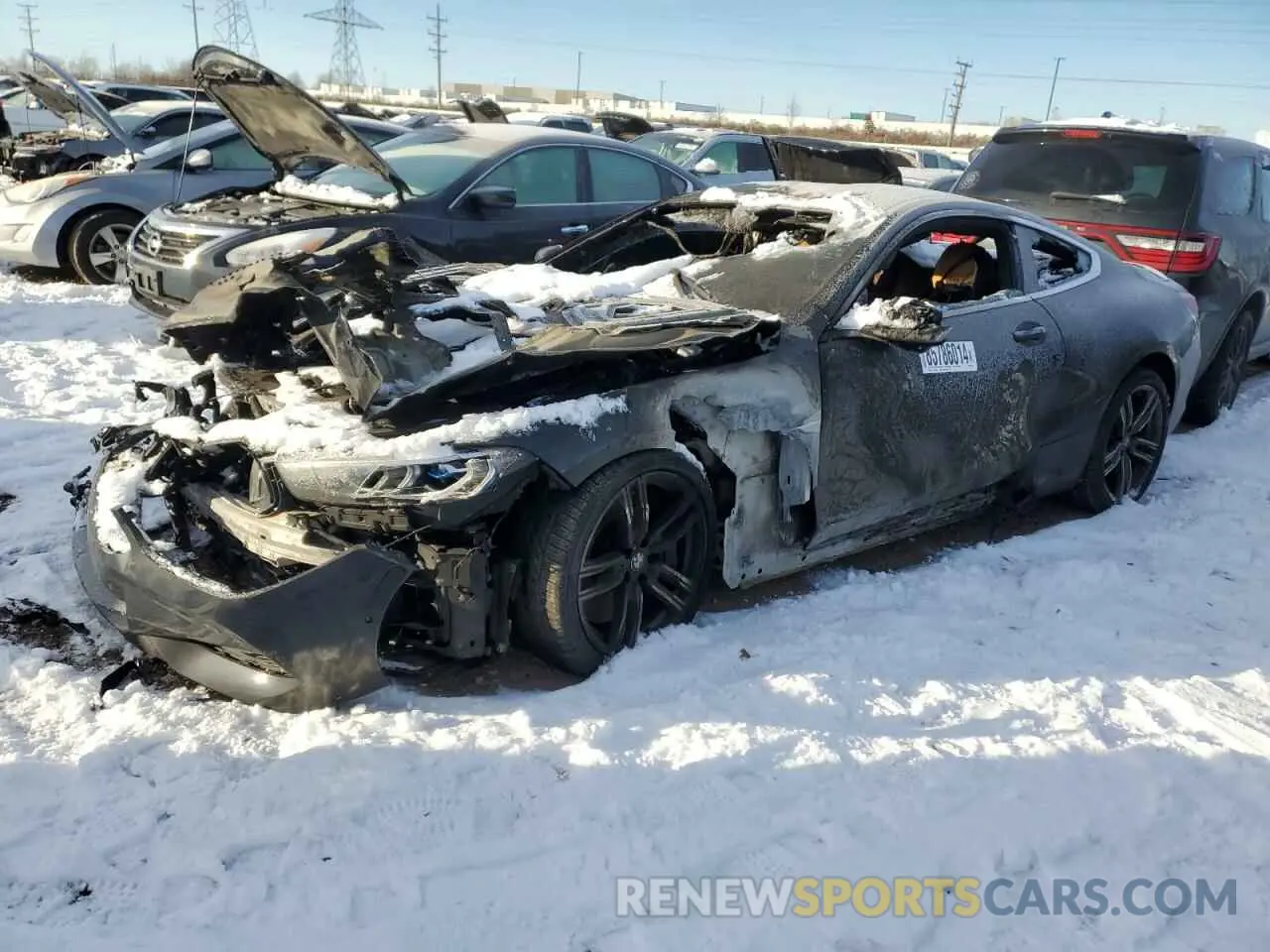 1 Photograph of a damaged car WBABC4C57KBJ35799 BMW M8 2019