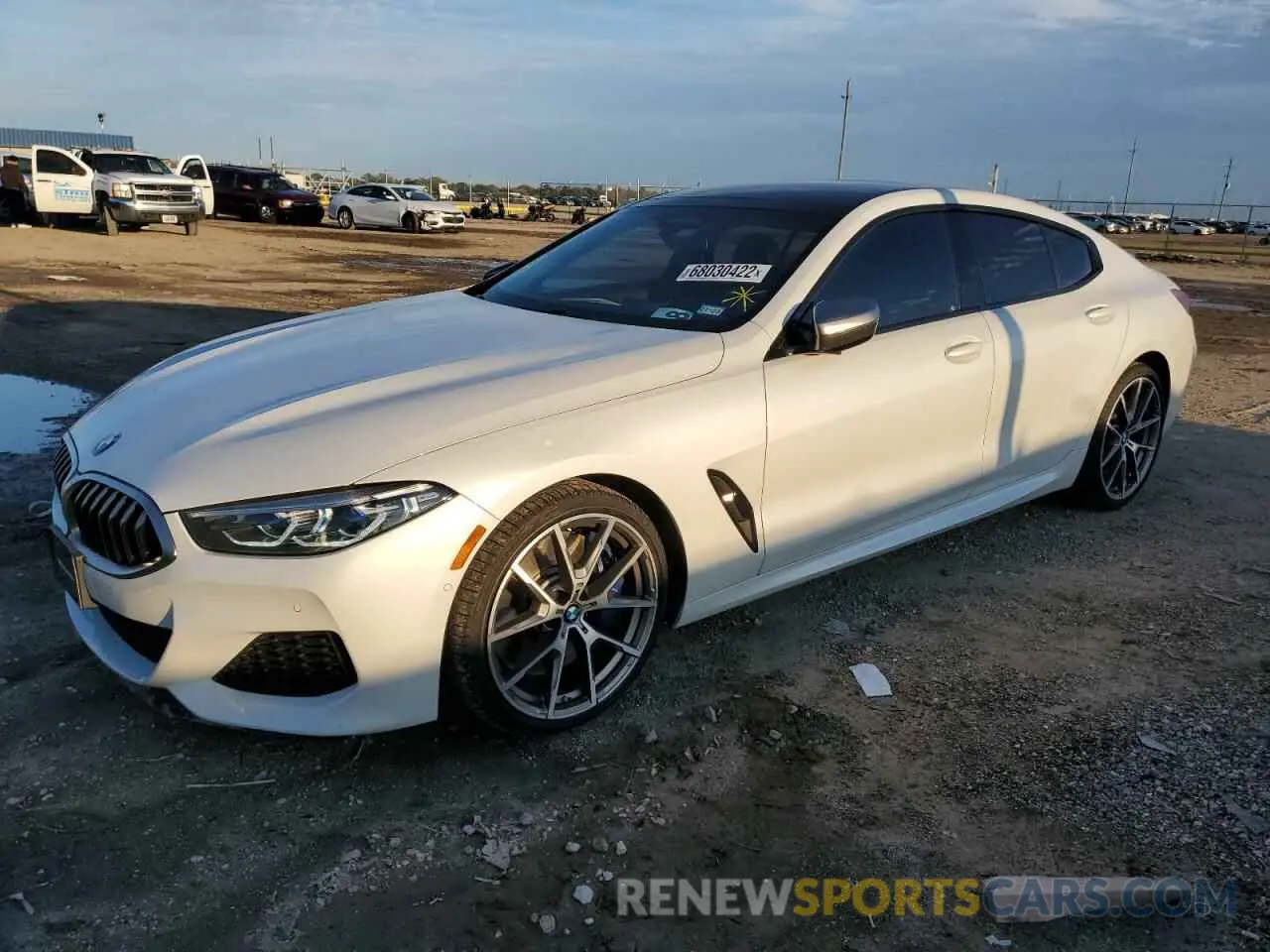1 Photograph of a damaged car WBAGV8C08LBP48883 BMW M8 2020