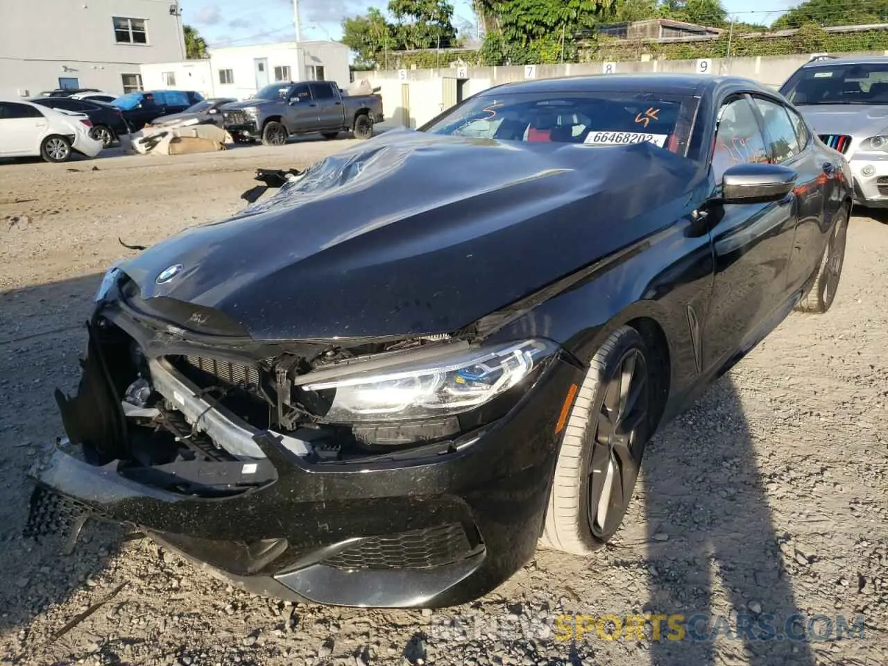 2 Photograph of a damaged car WBAGV8C09LBP48715 BMW M8 2020