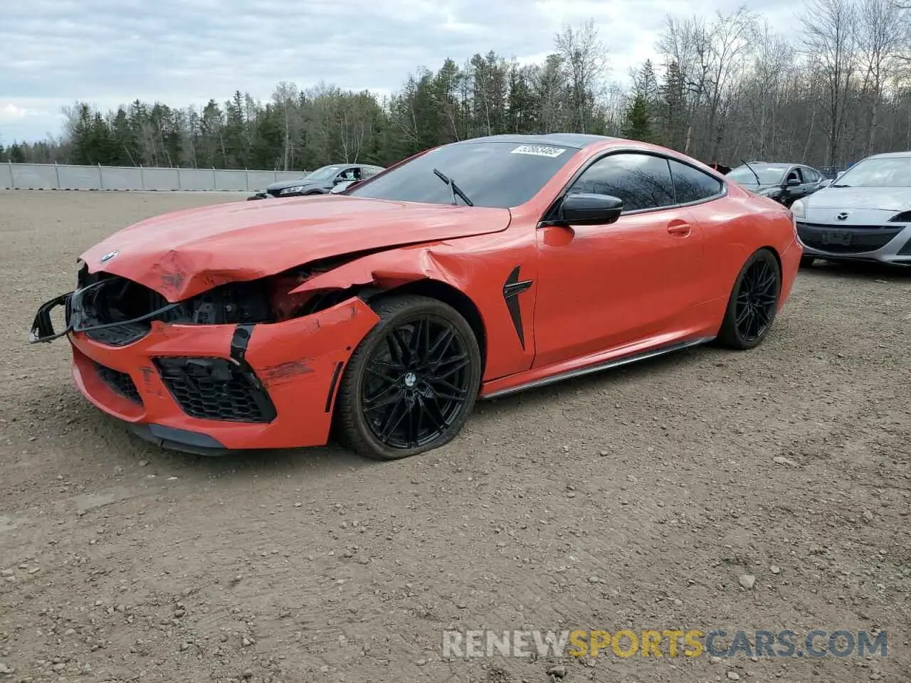 1 Photograph of a damaged car WBSAE0C03LBM08348 BMW M8 2020