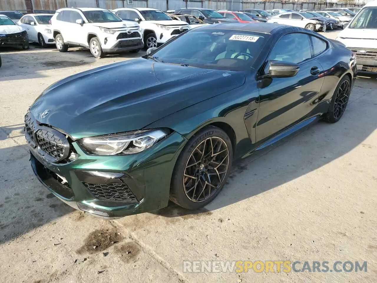 1 Photograph of a damaged car WBSAE0C08LCD01468 BMW M8 2020