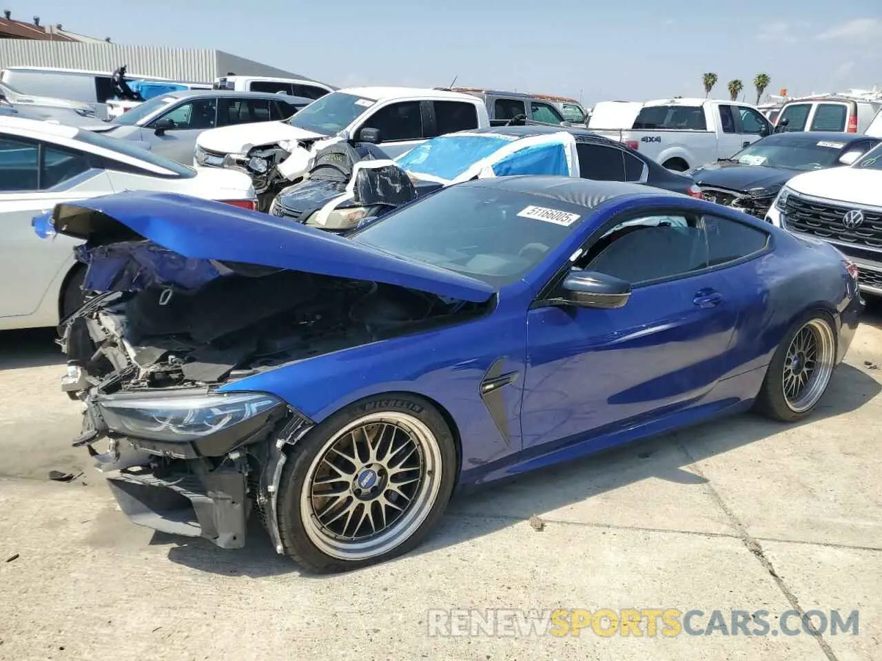 1 Photograph of a damaged car WBSAE0C08LCD77532 BMW M8 2020