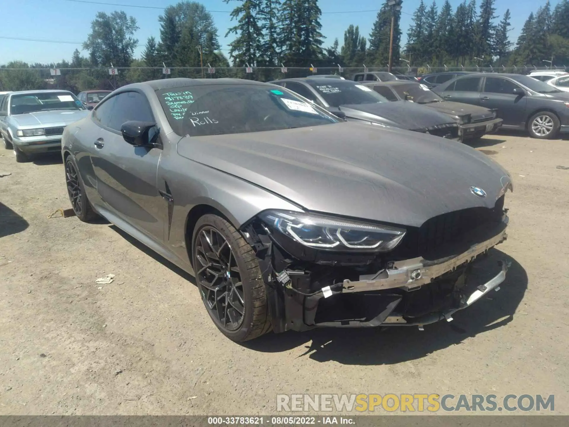 1 Photograph of a damaged car WBSAE0C09LCD92802 BMW M8 2020