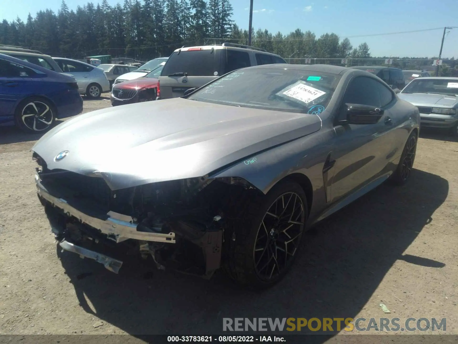 2 Photograph of a damaged car WBSAE0C09LCD92802 BMW M8 2020