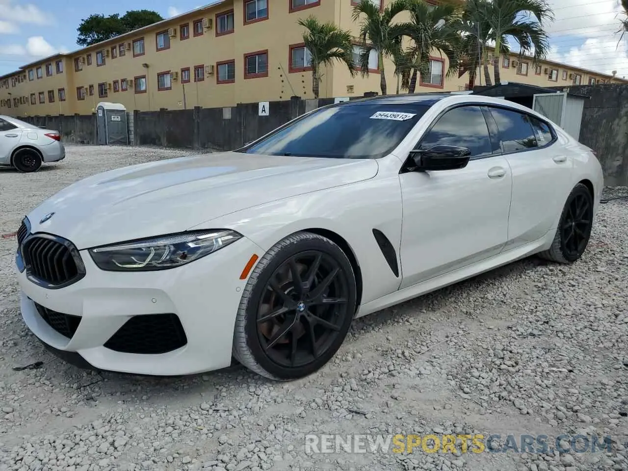1 Photograph of a damaged car WBAGV8C01MCF72063 BMW M8 2021