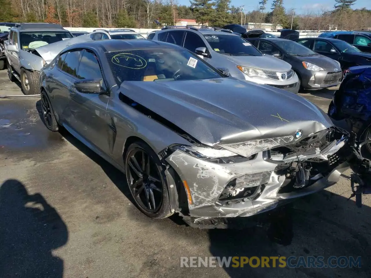 1 Photograph of a damaged car WBSGV0C02MCF63742 BMW M8 2021