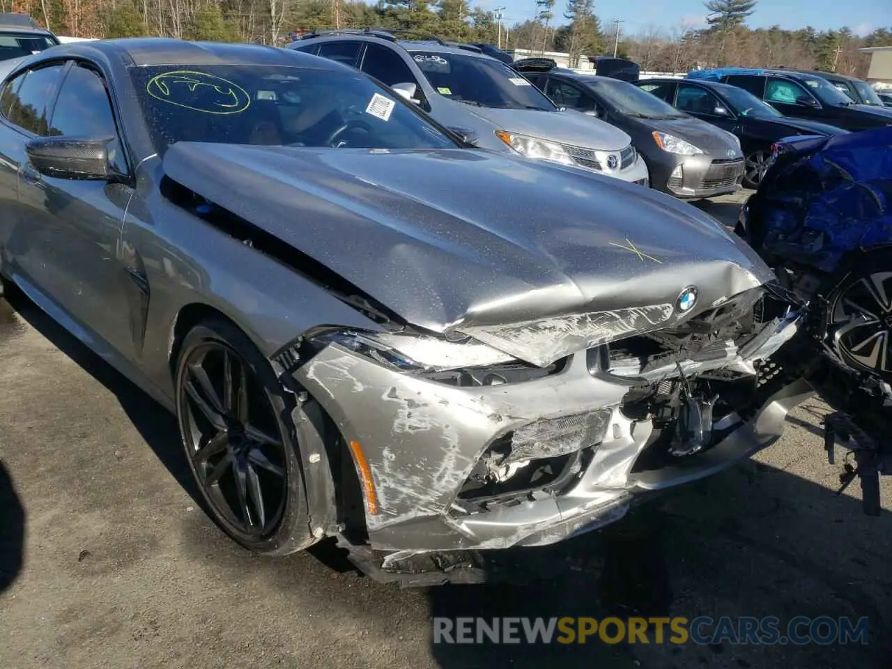 9 Photograph of a damaged car WBSGV0C02MCF63742 BMW M8 2021
