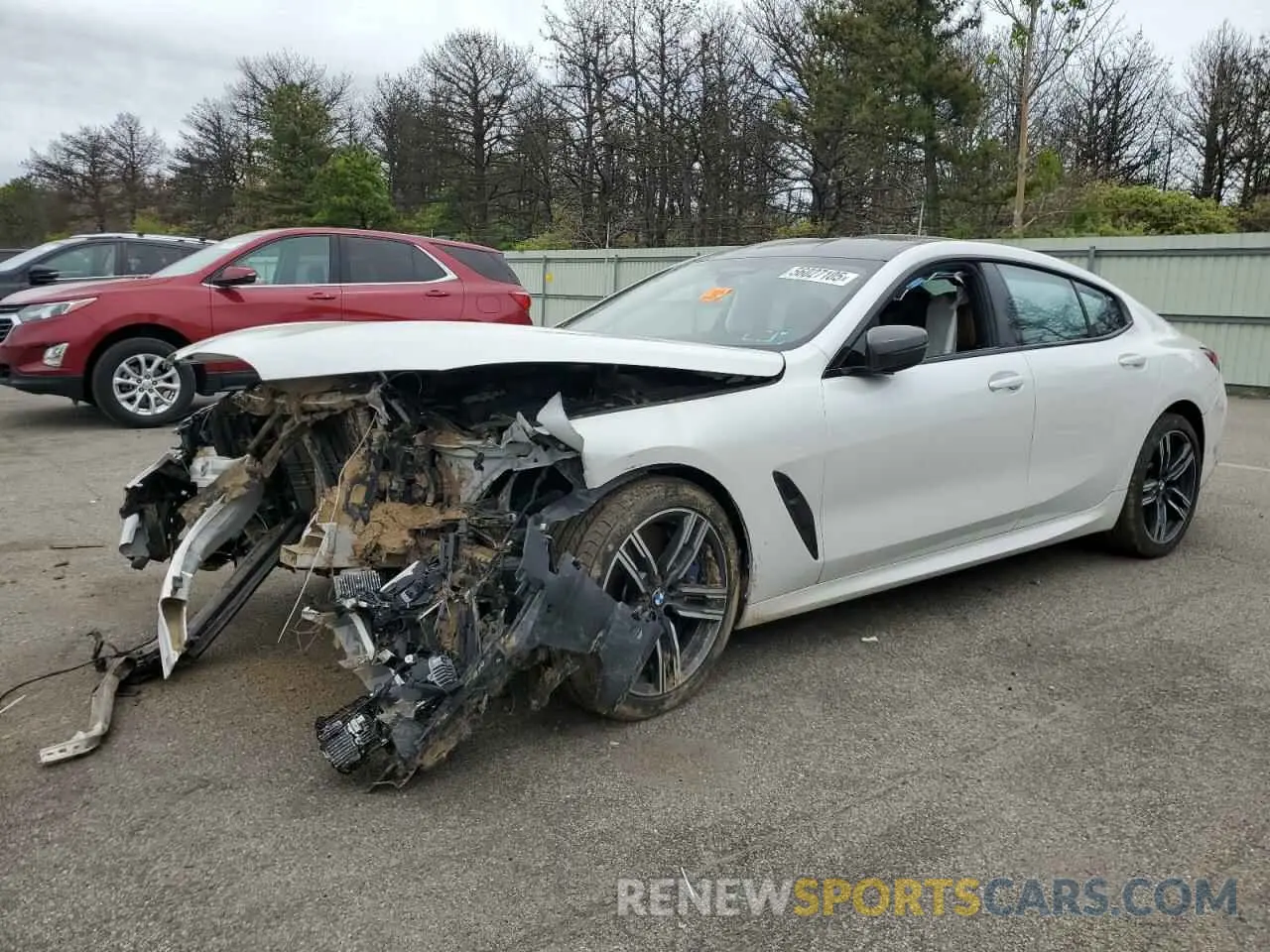 1 Photograph of a damaged car WBAGV8C08NCJ78641 BMW M8 2022