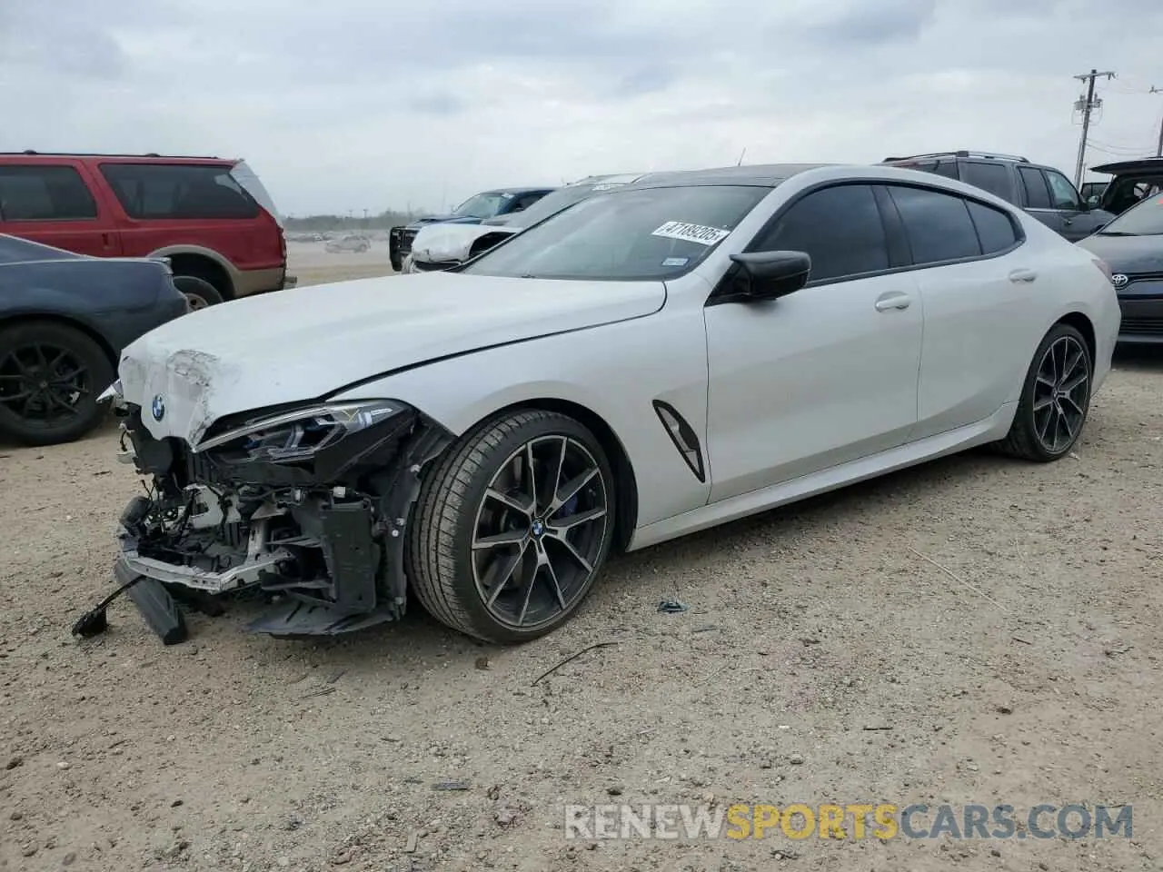 1 Photograph of a damaged car WBAGV8C01PCK29190 BMW M8 2023