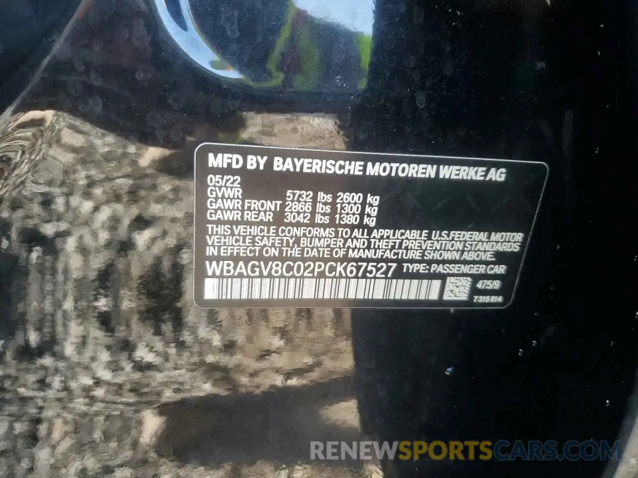 12 Photograph of a damaged car WBAGV8C02PCK67527 BMW M8 2023