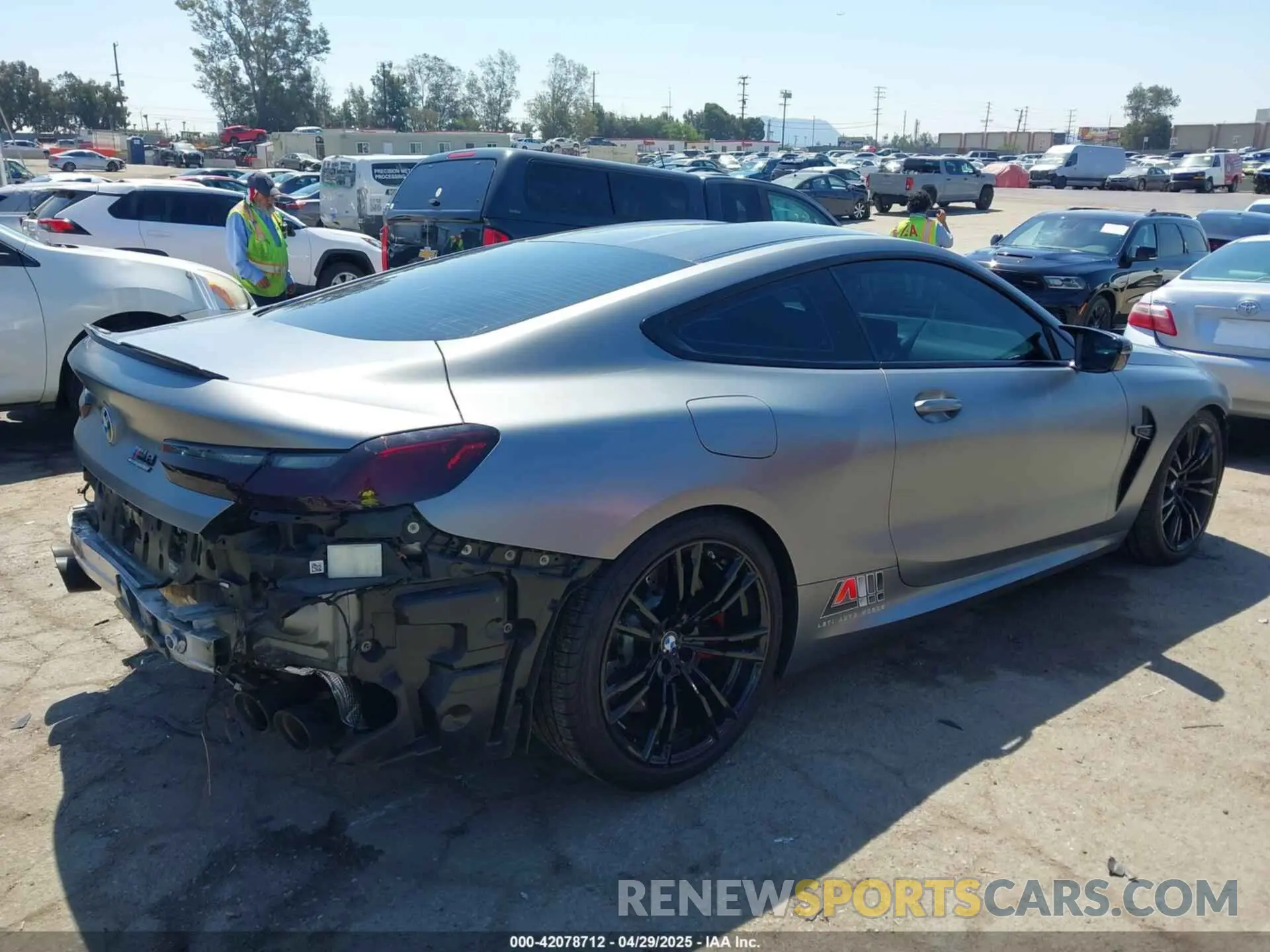4 Photograph of a damaged car WBSAE0C00RCR03268 BMW M8 2024
