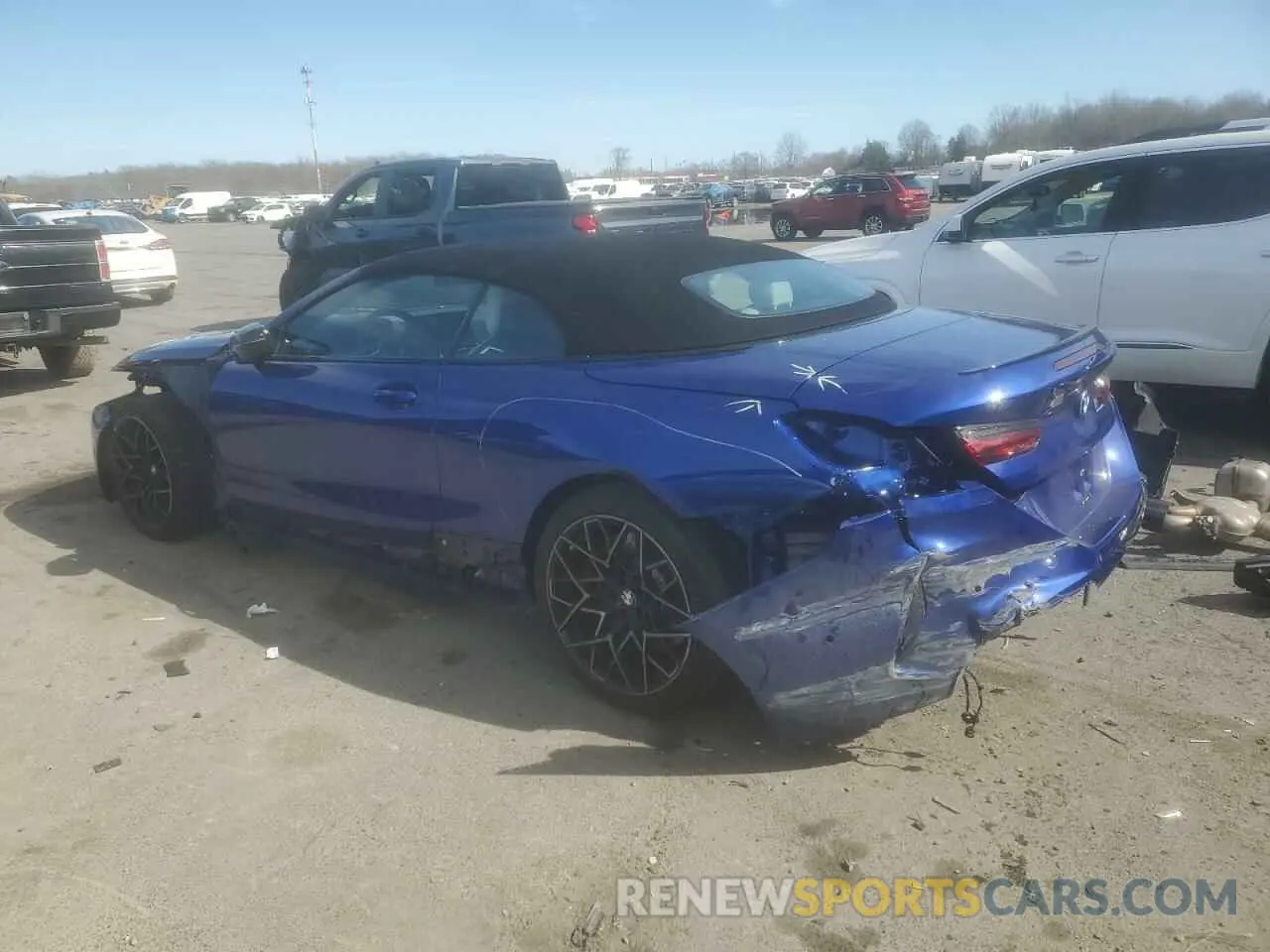 2 Photograph of a damaged car WBSDZ0C04RCR21242 BMW M8 2024