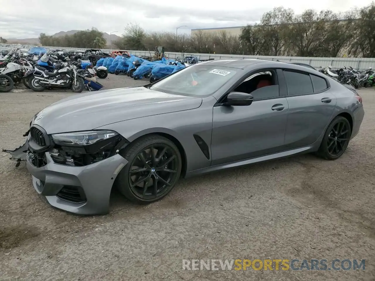1 Photograph of a damaged car WBAGV8C02SCS15792 BMW M8 2025