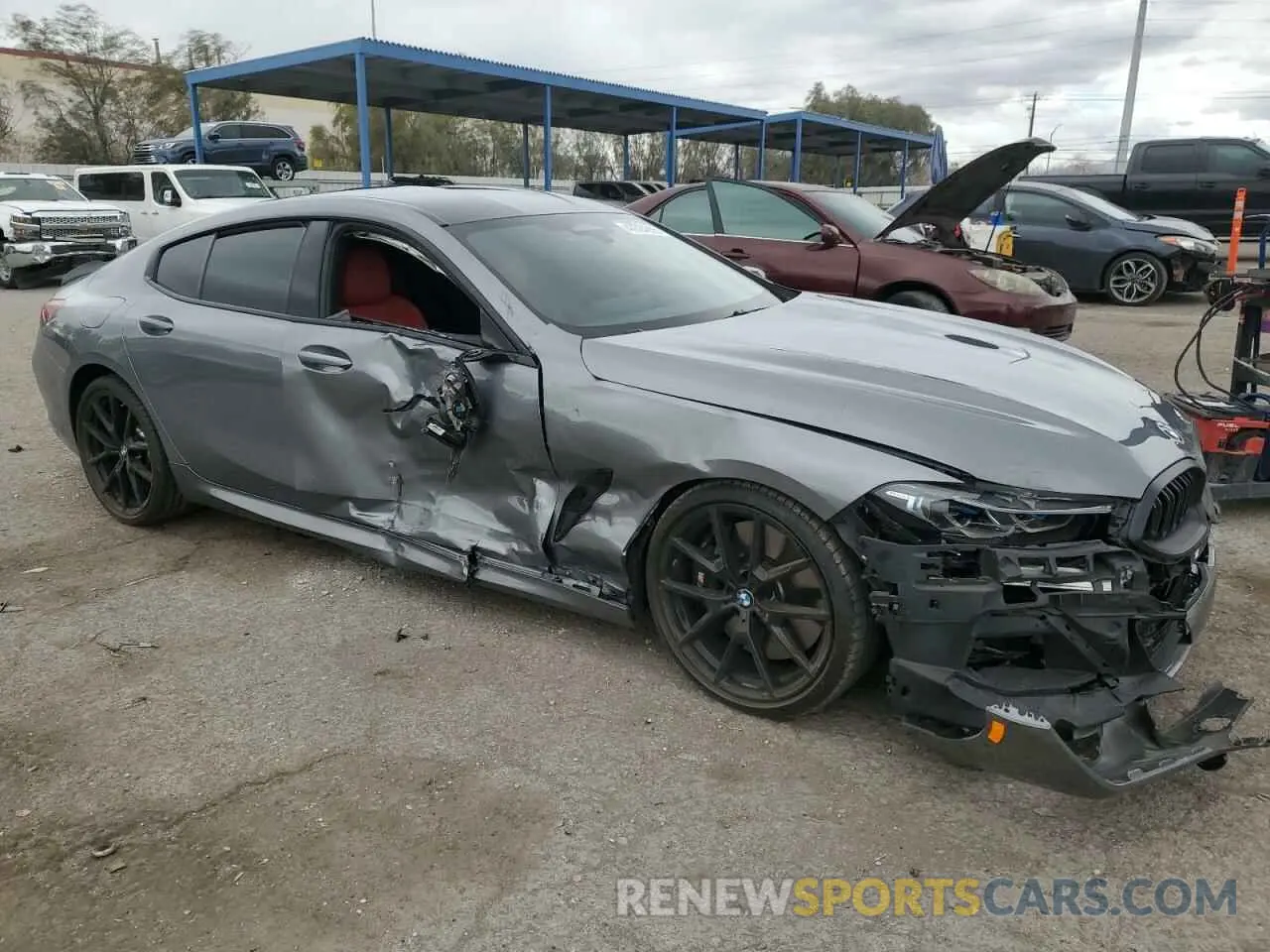 4 Photograph of a damaged car WBAGV8C02SCS15792 BMW M8 2025