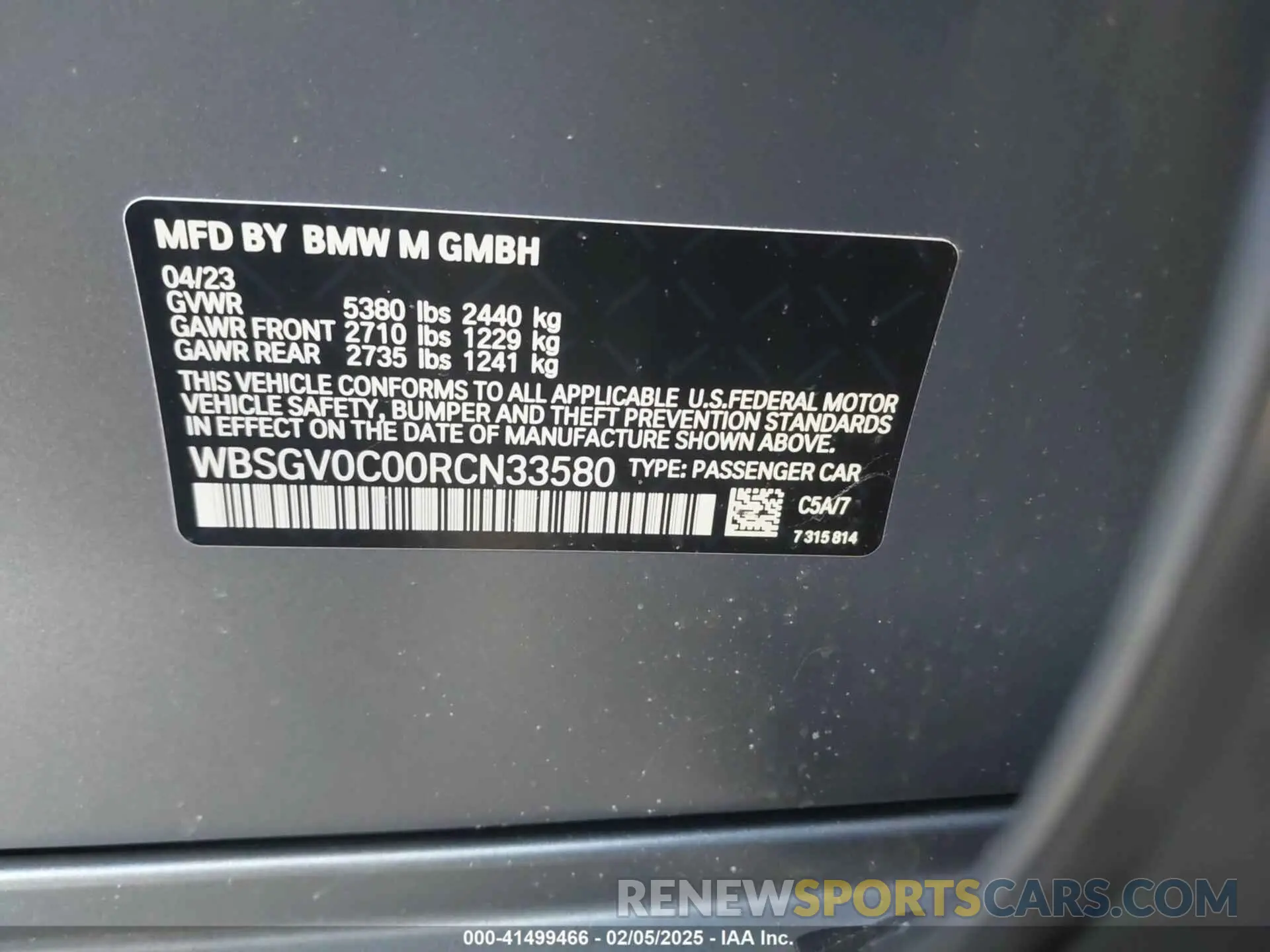 9 Photograph of a damaged car WBSGV0C00RCN33580 BMW M8 GRAN COUPE 2024