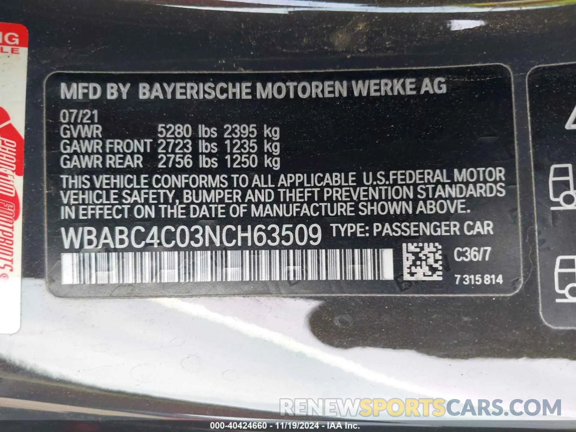 9 Photograph of a damaged car WBABC4C03NCH63509 BMW M850I 2022