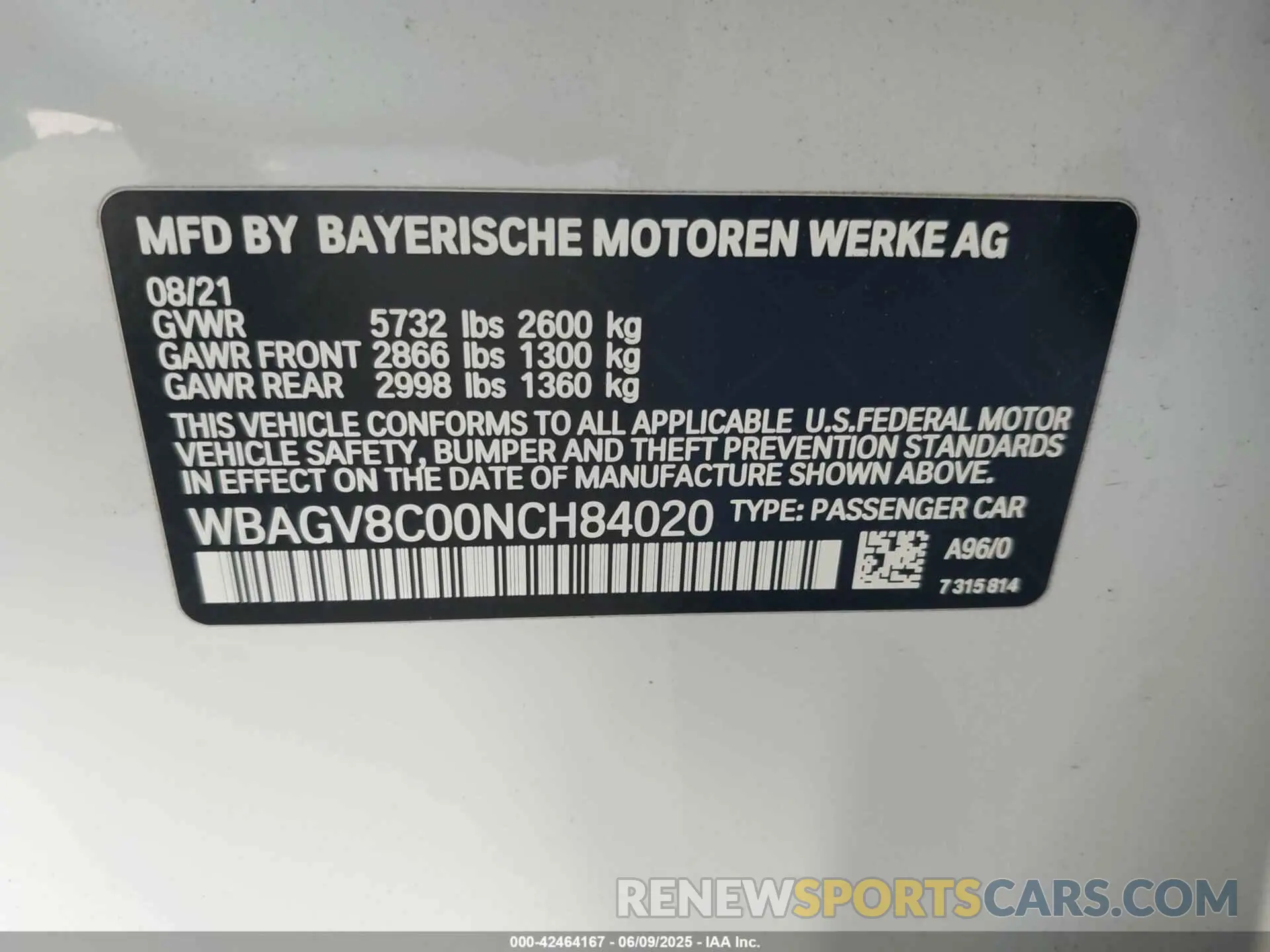 9 Photograph of a damaged car WBAGV8C00NCH84020 BMW M850I GTAN COUPE 2022