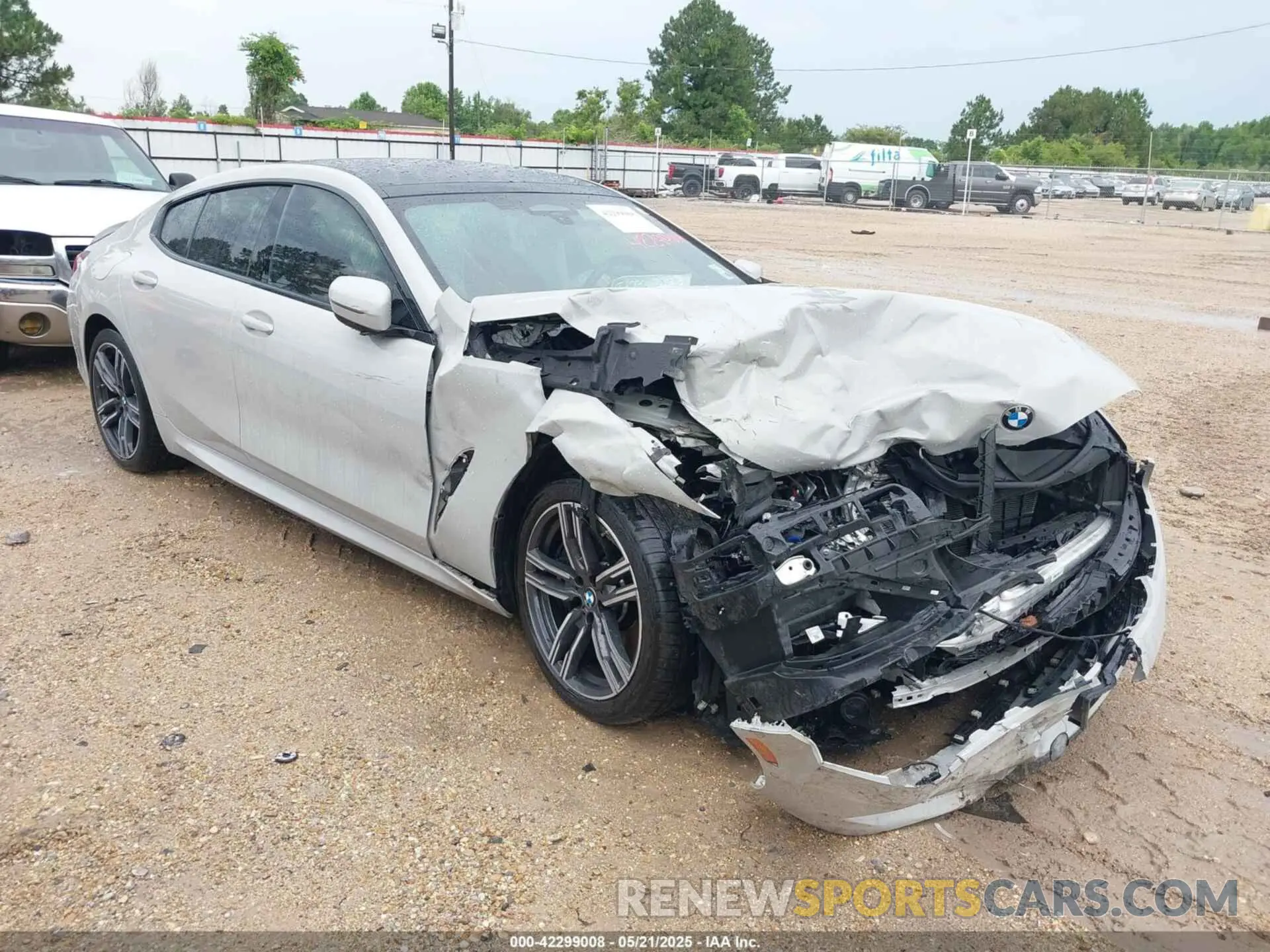1 Photograph of a damaged car WBAGV8C06NCJ32676 BMW M850I GTAN COUPE 2022