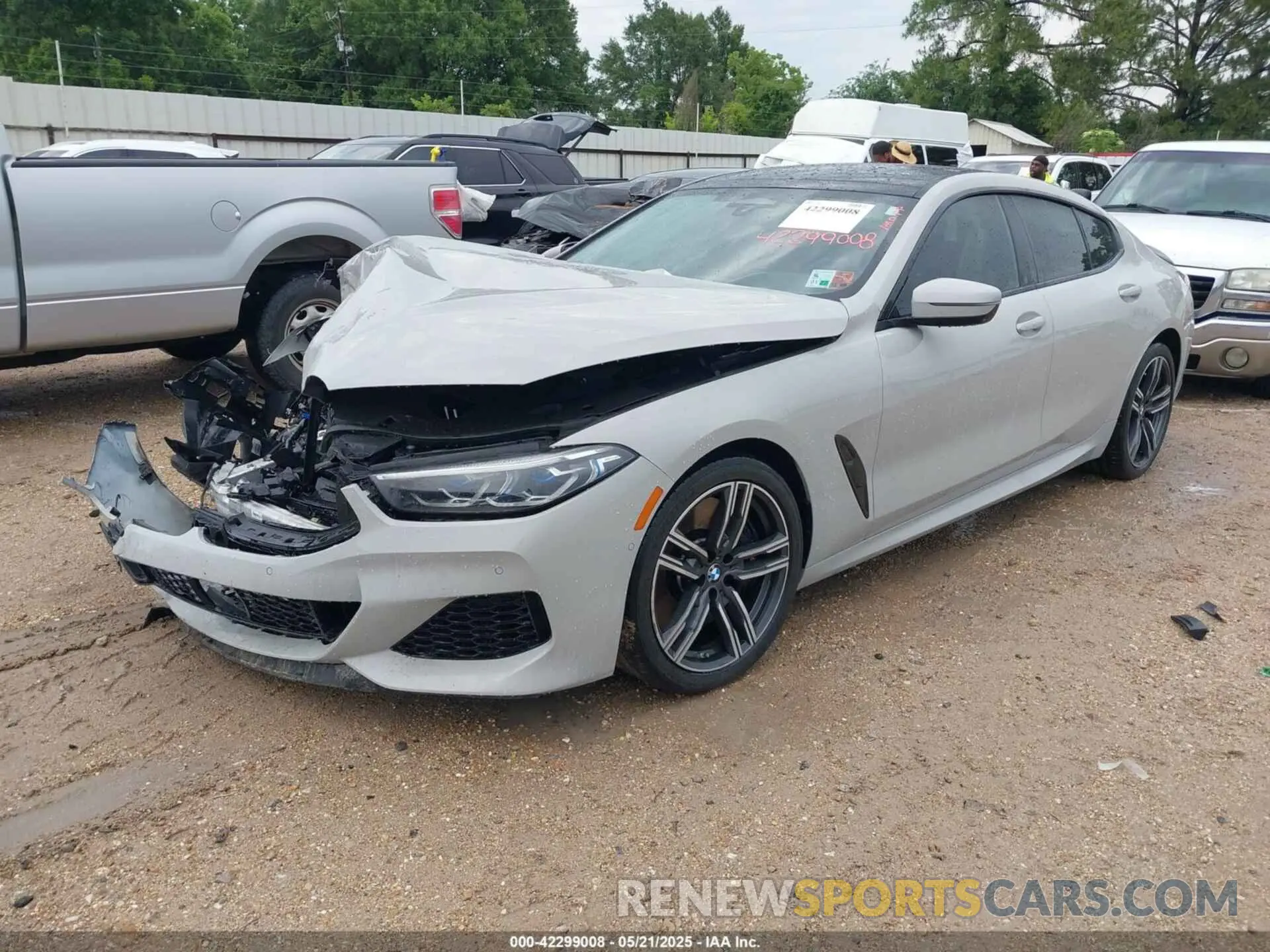 2 Photograph of a damaged car WBAGV8C06NCJ32676 BMW M850I GTAN COUPE 2022