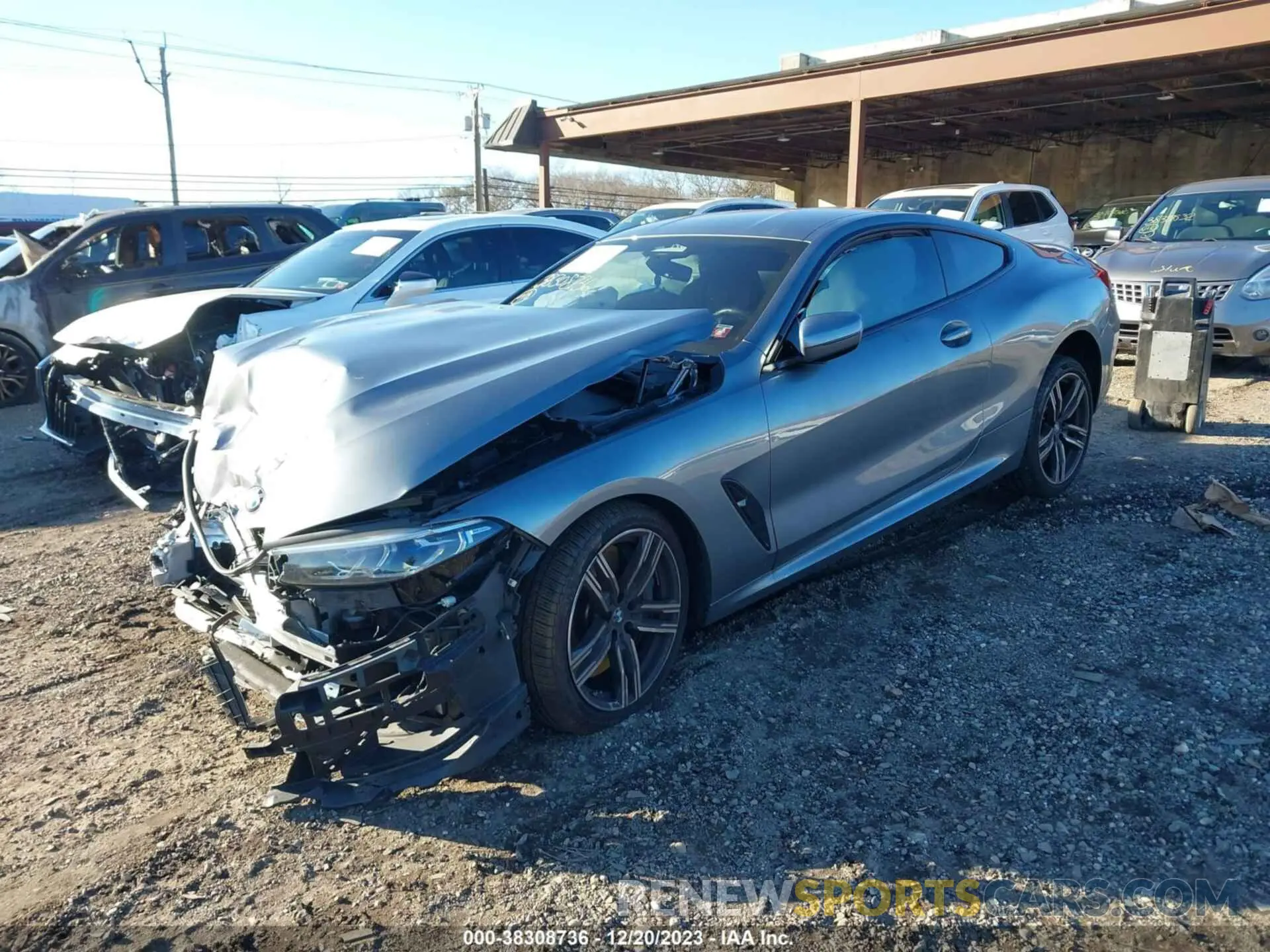 2 Photograph of a damaged car WBABC4C08NCJ37015 BMW M850XI 2022