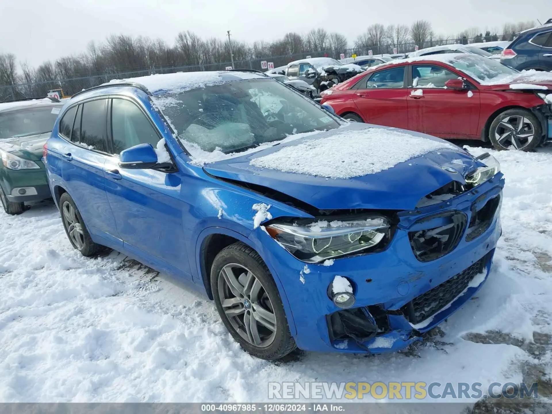 1 Photograph of a damaged car WBXHT3C50K3H36589 BMW X1 2019