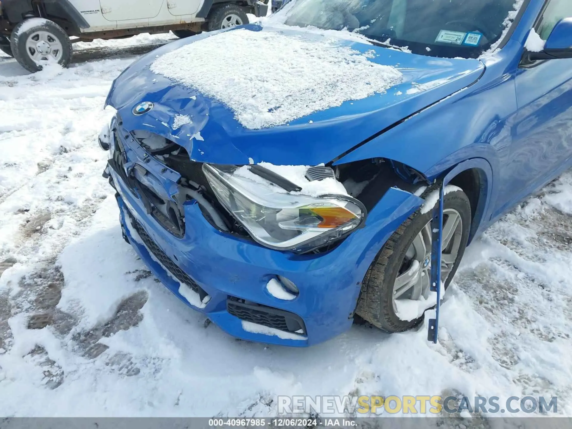 6 Photograph of a damaged car WBXHT3C50K3H36589 BMW X1 2019
