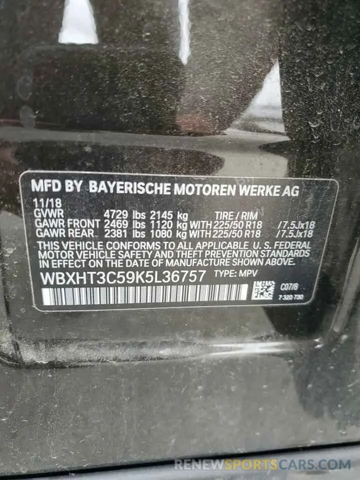 16 Photograph of a damaged car WBXHT3C59K5L36757 BMW X1 2019