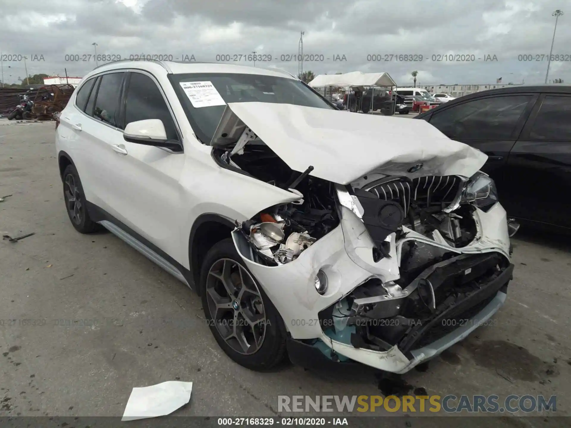 1 Photograph of a damaged car WBXHU7C55K3H45678 BMW X1 2019