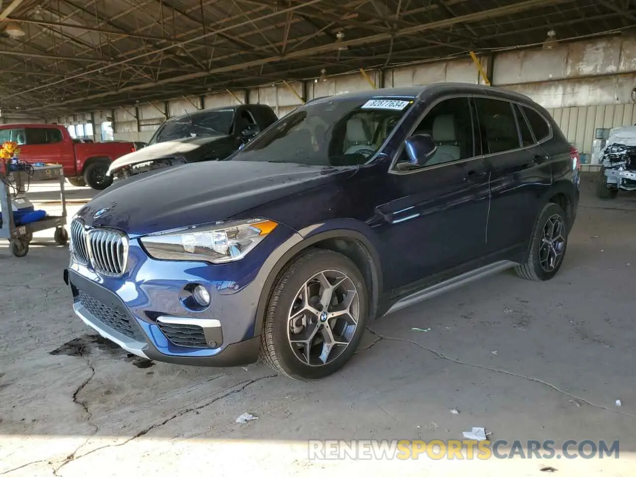1 Photograph of a damaged car WBXHU7C57K3H46055 BMW X1 2019