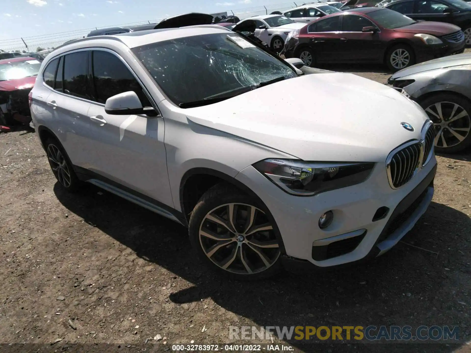 1 Photograph of a damaged car WBXHU7C58K5L12017 BMW X1 2019