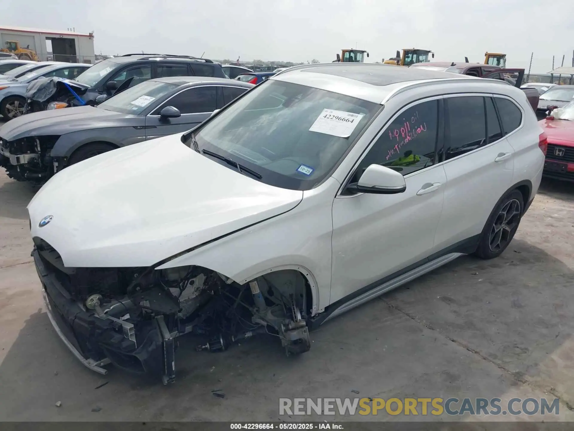 2 Photograph of a damaged car WBXHU7C5XK3H45207 BMW X1 2019
