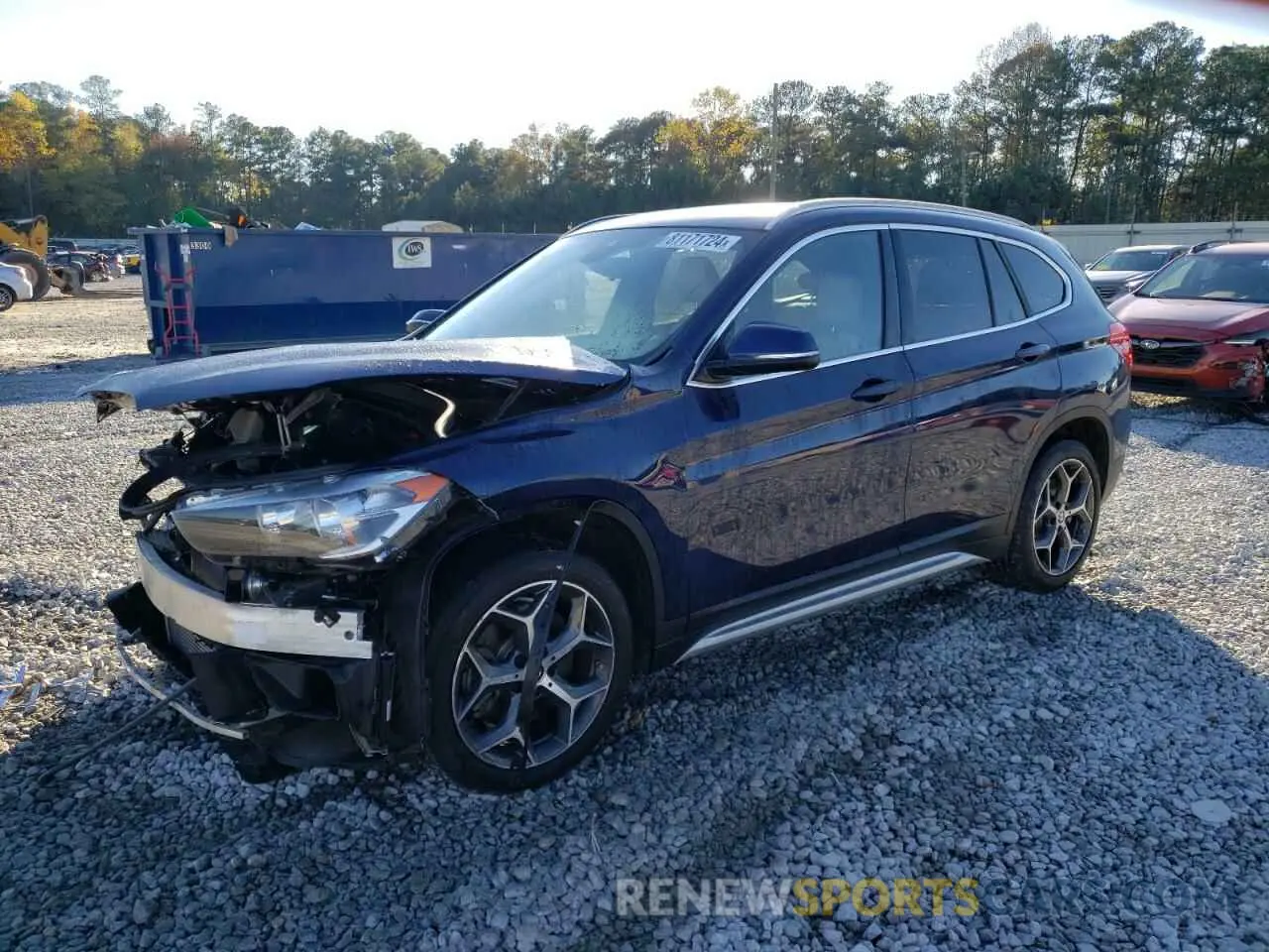 1 Photograph of a damaged car WBXHU7C5XK3H45420 BMW X1 2019