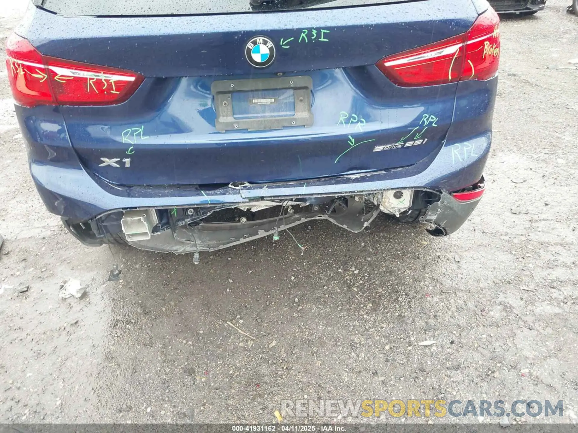 6 Photograph of a damaged car WBXHU7C5XK5L10933 BMW X1 2019