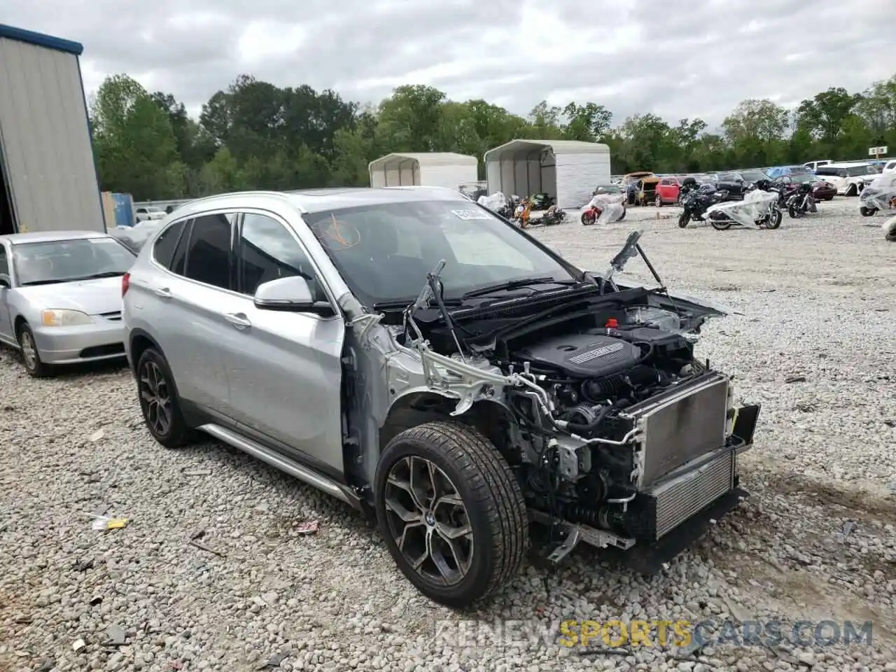 1 Photograph of a damaged car WBXJG7C00L5R62443 BMW X1 2020