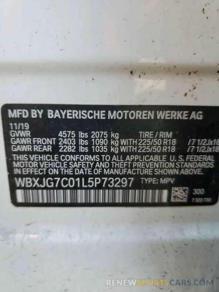 15 Photograph of a damaged car WBXJG7C01L5P73297 BMW X1 2020