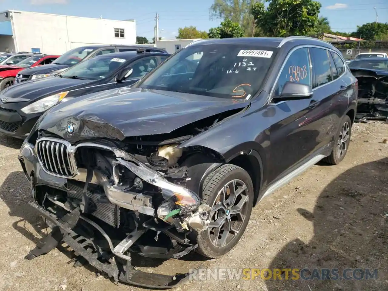 2 Photograph of a damaged car WBXJG7C03L5P71132 BMW X1 2020